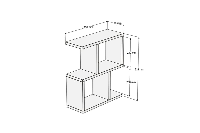 Zetti Sidobord 45x51,4x45 cm - Blå - Möbler - Bord & matgrupp - Avlastningsbord & sidobord - Lampbord & sidobord