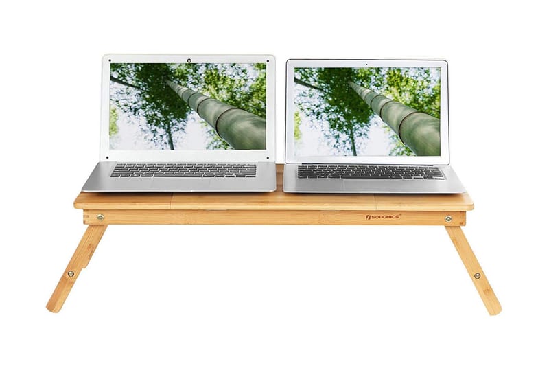 Laptopbord Traci 72 cm Bambu - Songmics - Avlastningsbord & sidobord