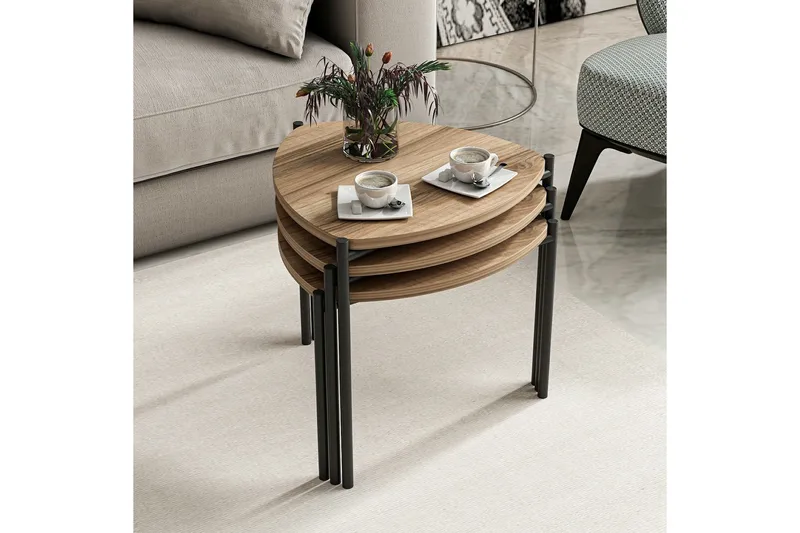 Lenny Satsbord - Valnöt - Möbler - Bord & matgrupp - Avlastningsbord & sidobord - Satsbord