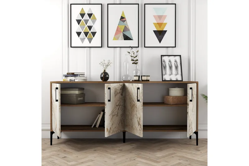 Levents Avlastningsbord 180 cm - Valnöt/Vit - Möbler - Bord & matgrupp - Avlastningsbord & sidobord - Konsolbord & hallbord