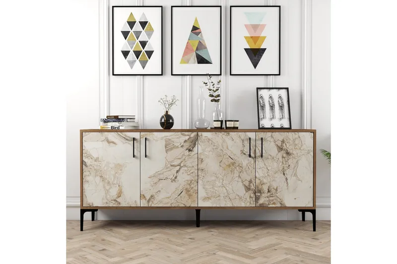 Levents Avlastningsbord 180 cm - Valnöt/Vit - Möbler - Bord & matgrupp - Avlastningsbord & sidobord - Konsolbord & hallbord