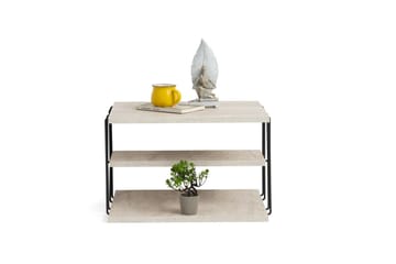 Lifon Sidobord 50 cm - Svart/Marmor - Möbler - Bord & matgrupp - Avlastningsbord & sidobord - Lampbord & sidobord