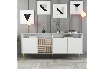 Lissione Konsollbord 180 cm - Guld/Vit - Möbler - TV- & Mediamöbler - TV-skåp