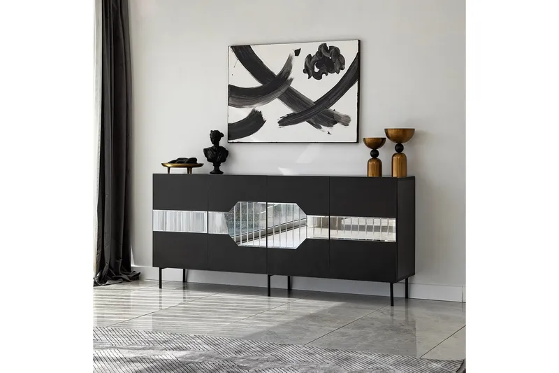 Lissione Konsollbord 180 cm - Svart - Förvaring - Förvaringsmöbler - Sideboard & skänk