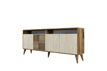 Lissione Konsollbord 180 cm - Valnöt/Beige - Möbler - Bord & matgrupp - Avlastningsbord & sidobord - Konsolbord & hallbord