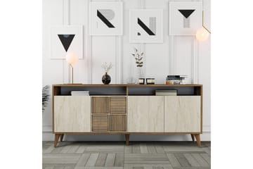 Lissione Konsollbord 180 cm - Valnöt/Beige - Möbler - Bord & matgrupp - Avlastningsbord & sidobord - Konsolbord & hallbord