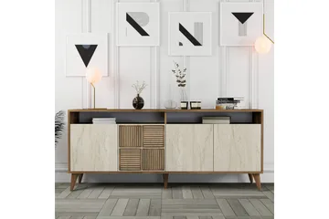 Lissione Konsollbord 180 cm - Valnöt/Beige - Möbler - Bord & matgrupp - Avlastningsbord & sidobord - Konsolbord & hallbord