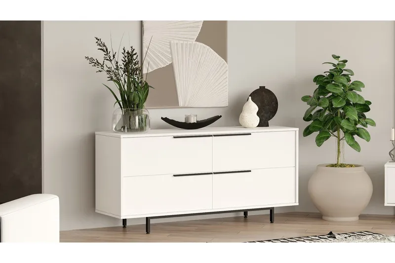 Liyakat Konsollbord 160 cm, Vit