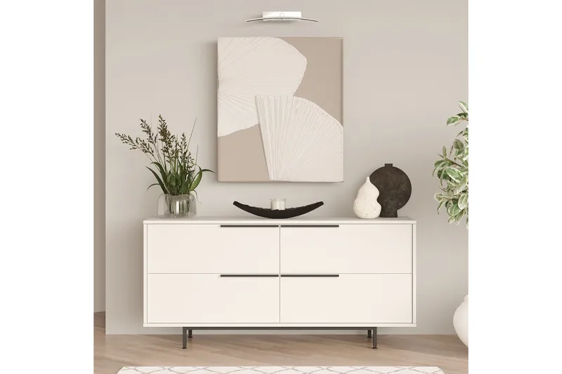 Liyakat Konsollbord 160 cm - Vit - Möbler - Bord & matgrupp - Avlastningsbord & sidobord - Konsolbord & hallbord