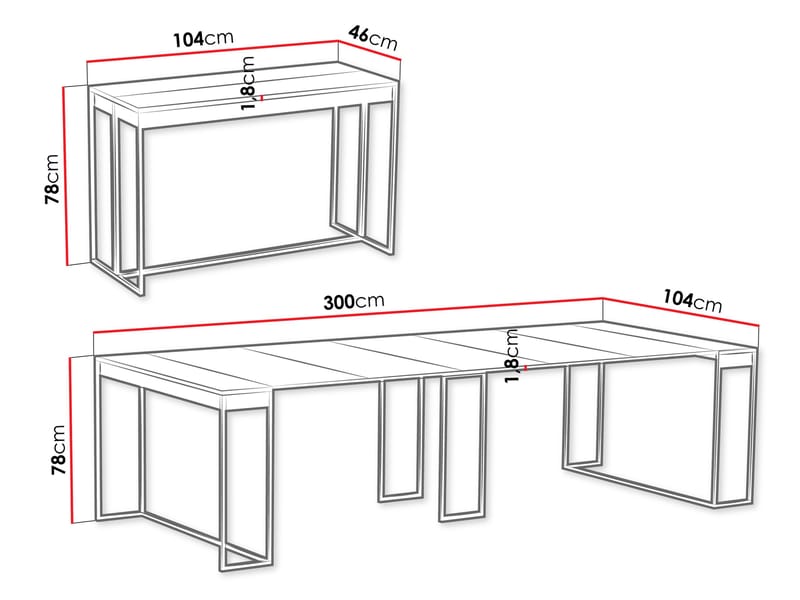 Lofte Konsolbord 104 cm - svart, beige - Möbler - Bord & matgrupp - Avlastningsbord & sidobord - Konsolbord & hallbord