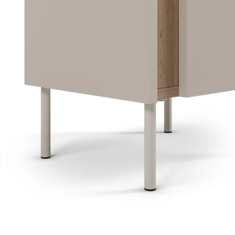 Lomar Nattduksbord 45,5x47,8x35 cm - Naturlig ek, sandsten - Möbler - Bord & matgrupp - Avlastningsbord & sidobord - Sängbord & nattduksbord
