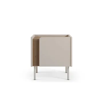 Lomar Nattduksbord 45,5x47,8x35 cm - Naturlig ek, sandsten - Möbler - Bord & matgrupp - Avlastningsbord & sidobord - Sängbord & nattduksbord
