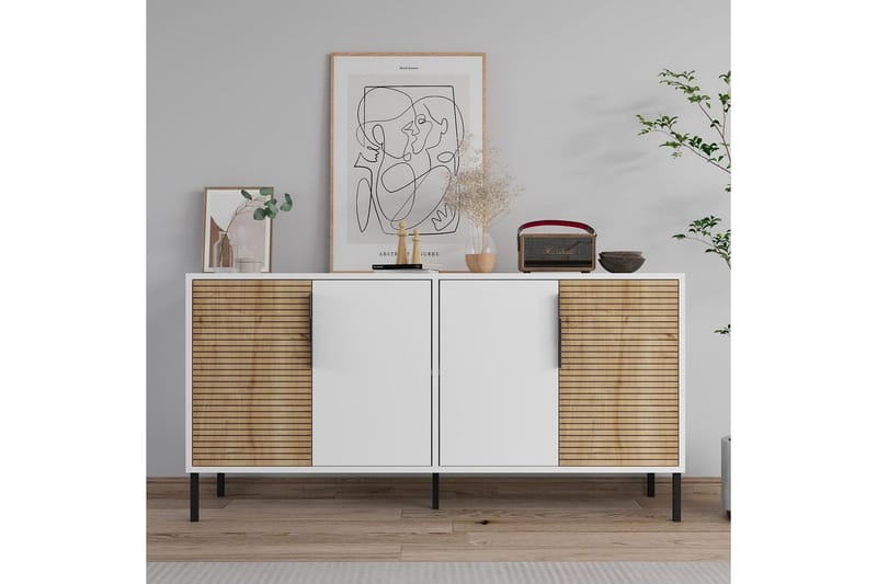 Lorien Konsollbord 150 cm - Vit/Ek - Möbler - Bord & matgrupp - Avlastningsbord & sidobord - Konsolbord & hallbord