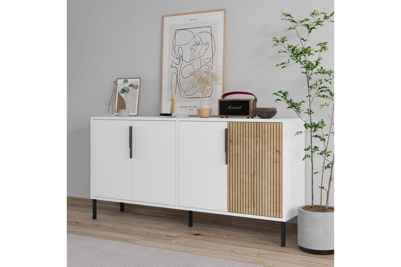 Lorien Konsollbord 150 cm - Vit/Ek - Möbler - Bord & matgrupp - Avlastningsbord & sidobord - Konsolbord & hallbord