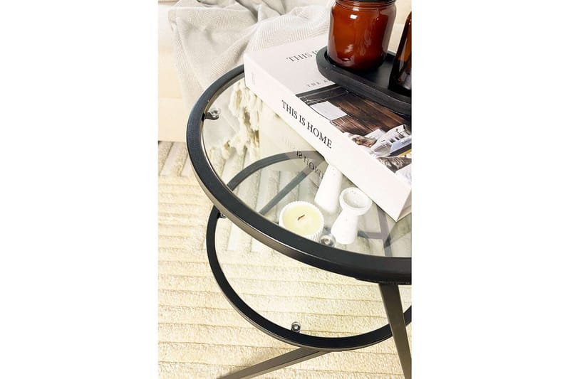 Lorigulla Sidobord 42x35 cm - Svart - Möbler - Bord & matgrupp - Avlastningsbord & sidobord - Lampbord & sidobord