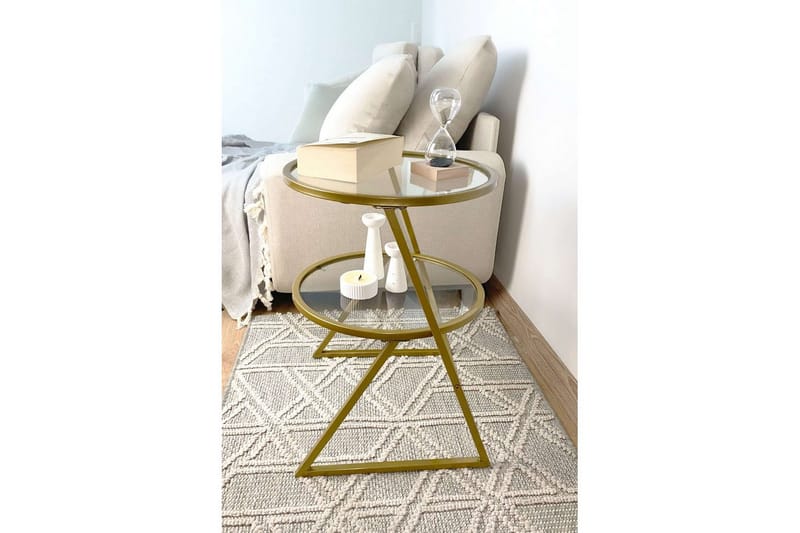 Lorigulla Sidobord 42x42 cm - Guld - Möbler - Bord & matgrupp - Avlastningsbord & sidobord - Lampbord & sidobord