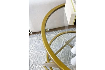 Lorigulla Sidobord 42x42 cm - Guld - Möbler - Bord & matgrupp - Avlastningsbord & sidobord - Lampbord & sidobord