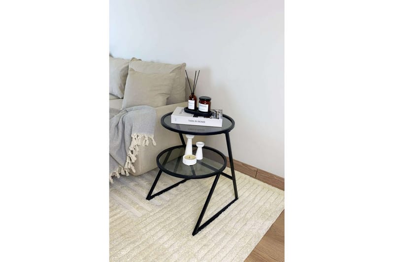 Lorigulla Sidobord 42x42 cm - Svart/Grå - Möbler - Bord & matgrupp - Avlastningsbord & sidobord - Lampbord & sidobord