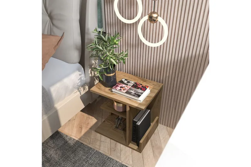 Lorik Sängbord 45 cm - Ek - Möbler - Bord & matgrupp - Avlastningsbord & sidobord - Sängbord & nattduksbord