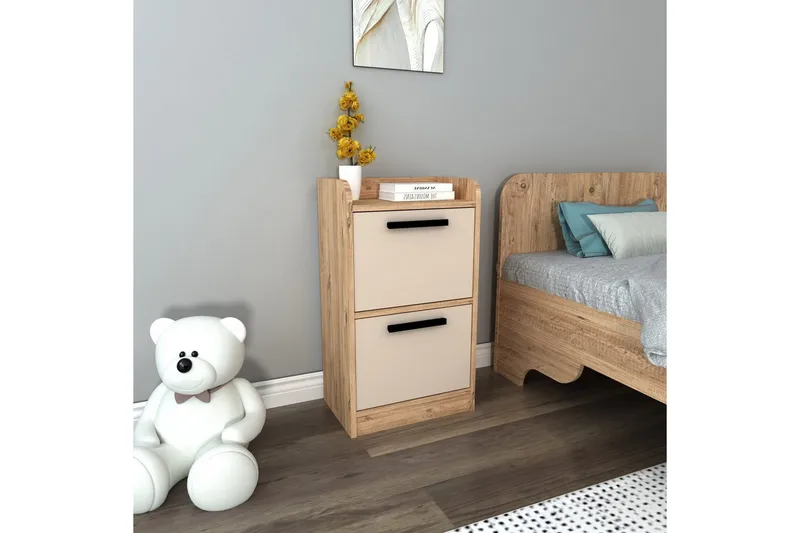 Luses Sängbord 45 cm - Natur/Beige - Möbler - Bord & matgrupp - Avlastningsbord & sidobord - Sängbord & nattduksbord