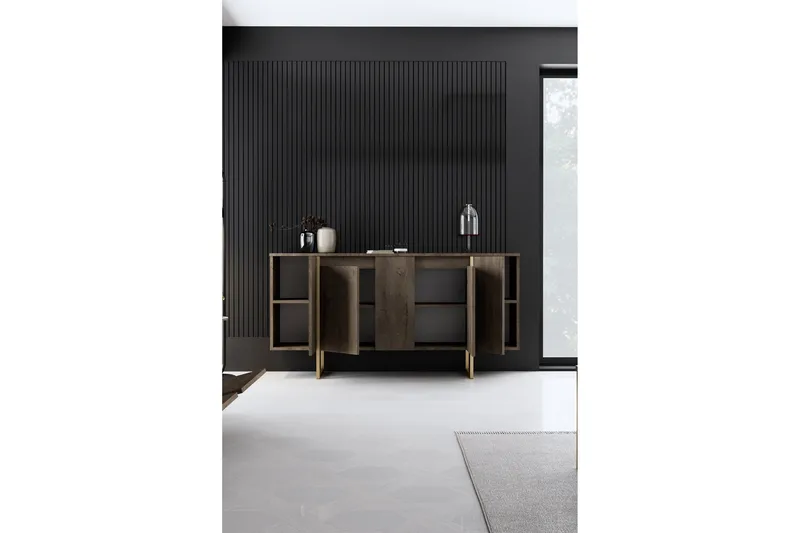 Luxe Konsollbord 160 cm - Brun/Guld - Möbler - Bord & matgrupp - Avlastningsbord & sidobord - Konsolbord & hallbord