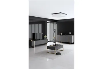 Luxe Konsollbord 160 cm - Grå/Guld - Förvaring - Förvaringsmöbler - Sideboard & skänk