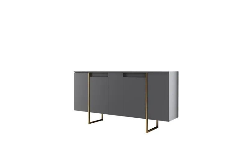 Luxe Konsollbord 160 cm - Grå/Guld - Förvaring - Förvaringsmöbler - Sideboard & skänk
