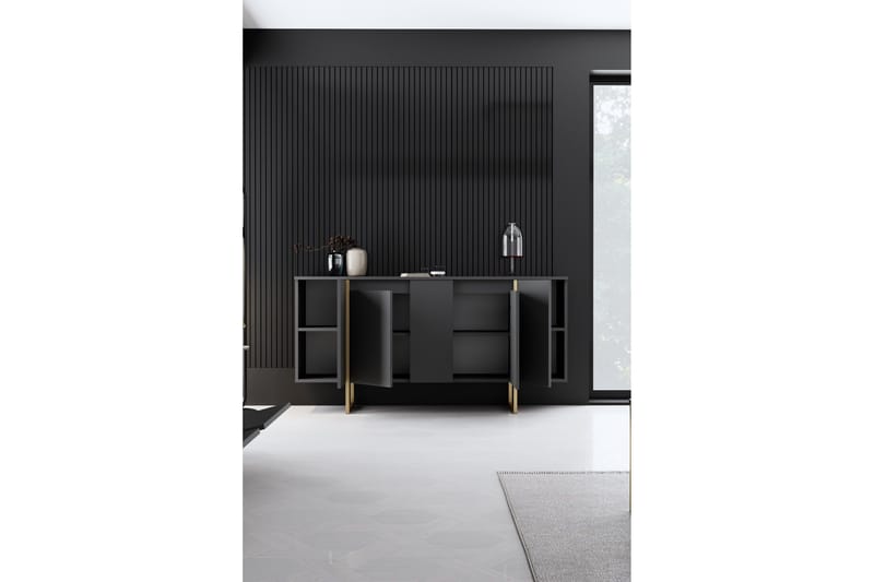 Luxe Konsollbord 160 cm - Grå/Guld - Möbler - Bord & matgrupp - Avlastningsbord & sidobord - Konsolbord & hallbord