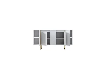 Luxe Konsollbord 160 cm - Vit/Guld - Förvaring - Förvaringsmöbler - Sideboard & skänk
