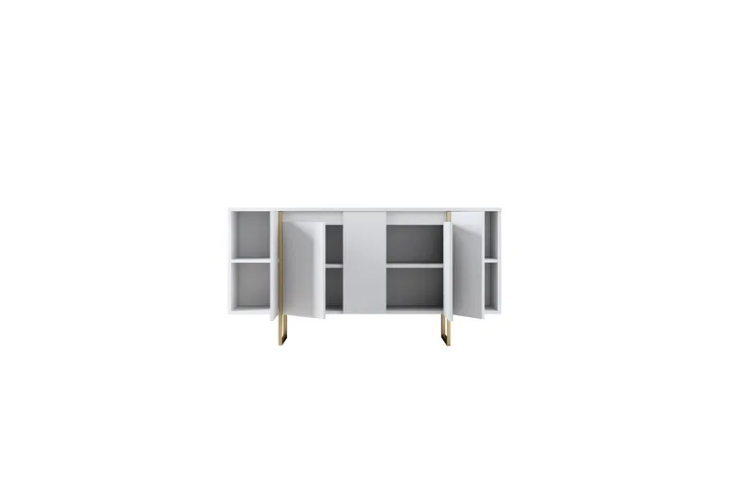 Luxe Konsollbord 160 cm - Vit/Guld - Förvaring - Förvaringsmöbler - Sideboard & skänk