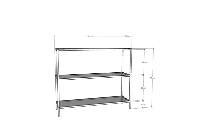 Lychester Avlastningsbord 100 cm - Svart - Möbler - Bord & matgrupp - Avlastningsbord & sidobord - Konsolbord & hallbord