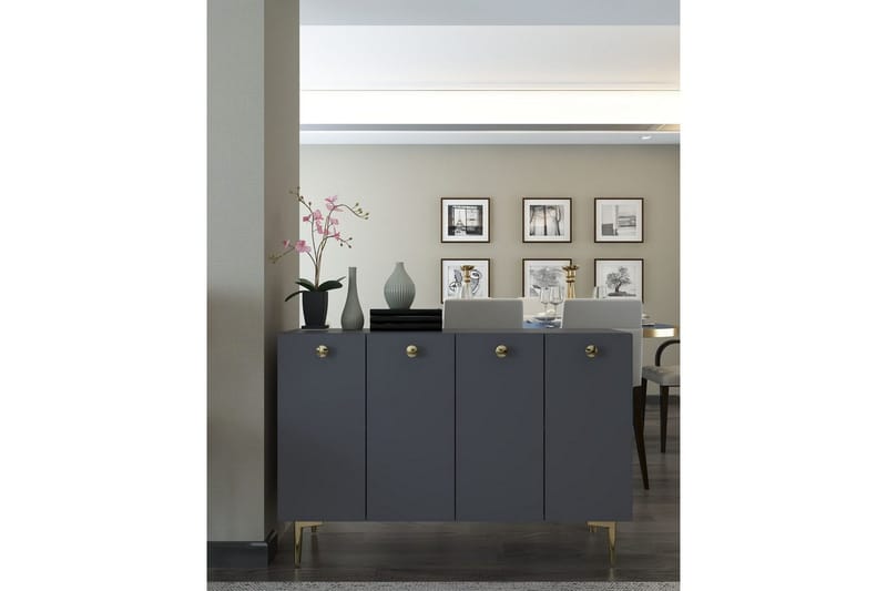 Mangvar Konsollbord 120 cm - Antracit/Guld - Möbler - Bord & matgrupp - Avlastningsbord & sidobord - Konsolbord & hallbord