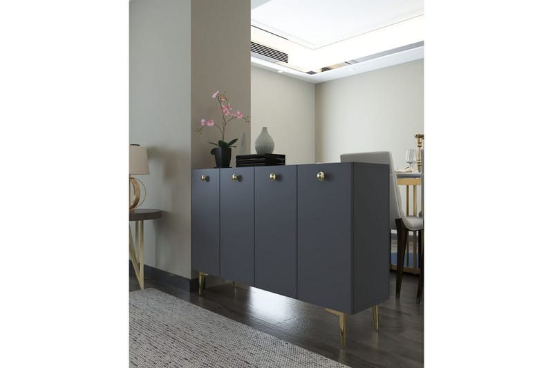 Mangvar Konsollbord 120 cm - Antracit/Guld - Möbler - Bord & matgrupp - Avlastningsbord & sidobord - Konsolbord & hallbord