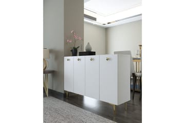 Mangvar Konsollbord 120 cm - Vit/Guld - Möbler - Bord & matgrupp - Avlastningsbord & sidobord - Konsolbord & hallbord