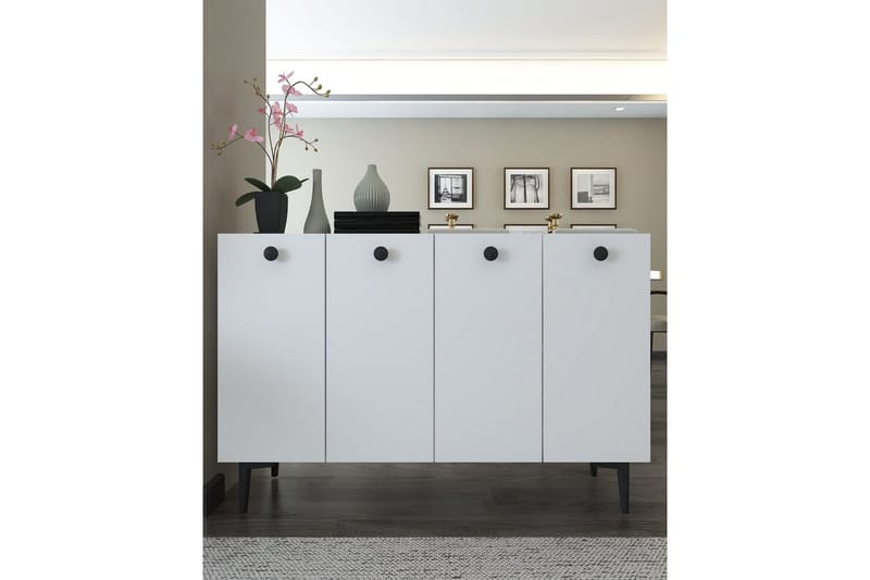 Mangvar Konsollbord 120 cm - Vit/Svart - Möbler - Bord & matgrupp - Avlastningsbord & sidobord - Konsolbord & hallbord