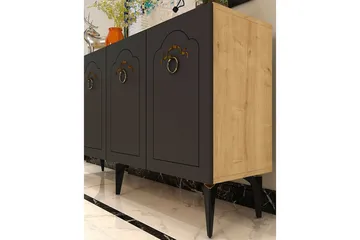 Maren Konsollbord 150 cm - Ek/Antracit - Möbler - Bord & matgrupp - Avlastningsbord & sidobord - Konsolbord & hallbord