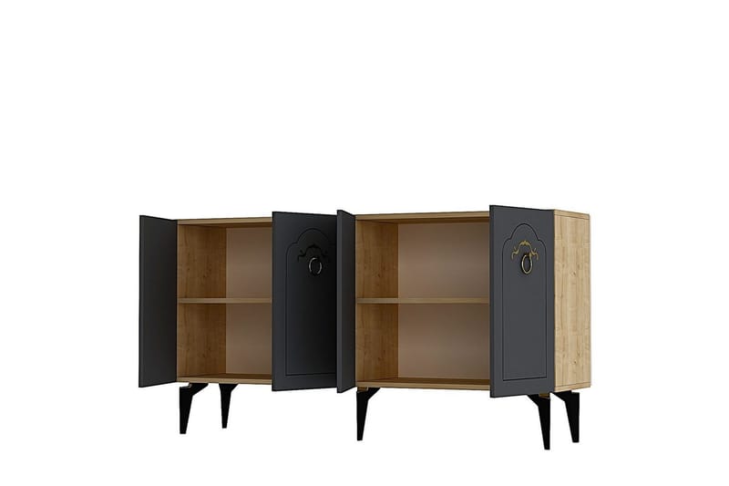 Maren Konsollbord 150 cm - Ek/Antracit - Möbler - Bord & matgrupp - Avlastningsbord & sidobord - Konsolbord & hallbord