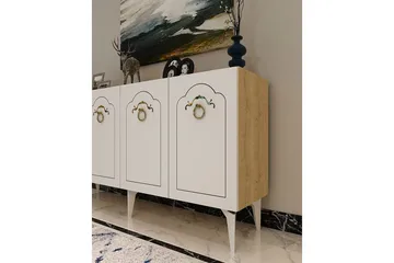 Maren Konsollbord 150 cm - Ek/Vit - Möbler - Bord & matgrupp - Avlastningsbord & sidobord - Konsolbord & hallbord