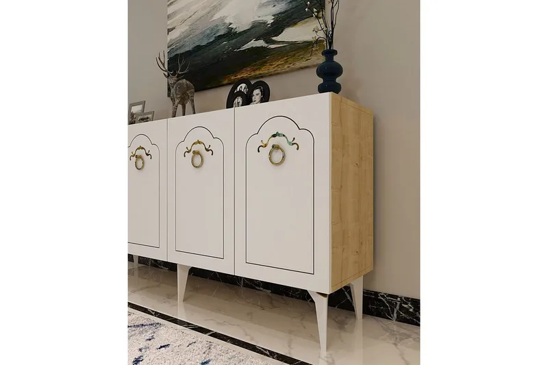 Maren Konsollbord 150 cm - Ek/Vit - Möbler - Bord & matgrupp - Avlastningsbord & sidobord - Konsolbord & hallbord