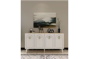 Maren Konsollbord 150 cm - Ek/Vit - Möbler - Bord & matgrupp - Avlastningsbord & sidobord - Konsolbord & hallbord