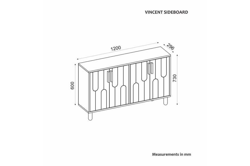 Masateru Konsollbord 120 cm - Antracit - Möbler - Bord & matgrupp - Avlastningsbord & sidobord - Konsolbord & hallbord