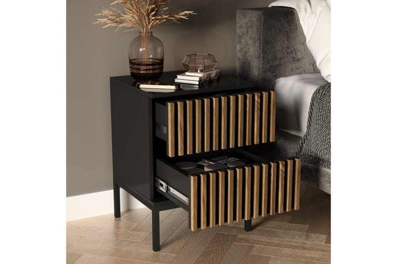 Meorati Sängbord 40 cm - Brun - Möbler - Bord & matgrupp - Avlastningsbord & sidobord - Sängbord & nattduksbord