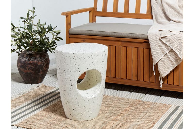 Merritt Sidobord 37 cm - Vit - Möbler - Bord & matgrupp - Avlastningsbord & sidobord - Lampbord & sidobord