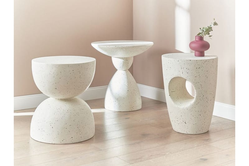 Merritt Sidobord 37 cm - Vit - Möbler - Bord & matgrupp - Avlastningsbord & sidobord - Lampbord & sidobord