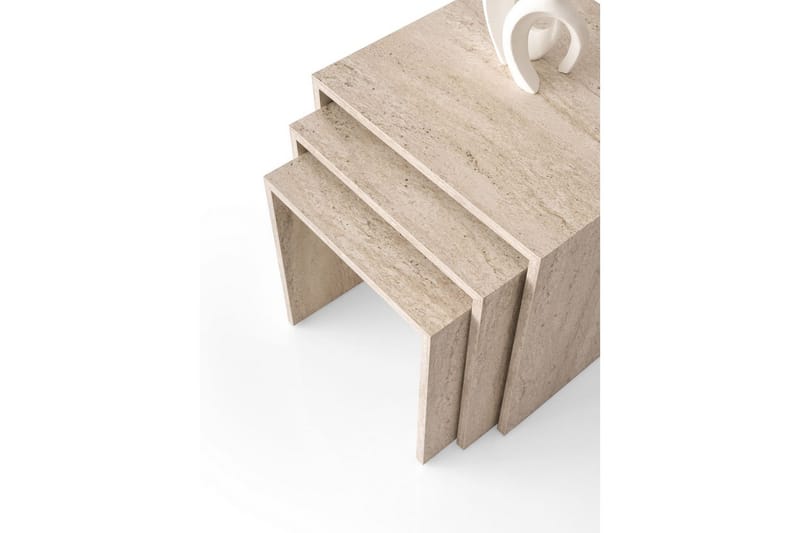 Miraen Satsbord 50 cm - Travertine - Möbler - Bord & matgrupp - Avlastningsbord & sidobord - Satsbord