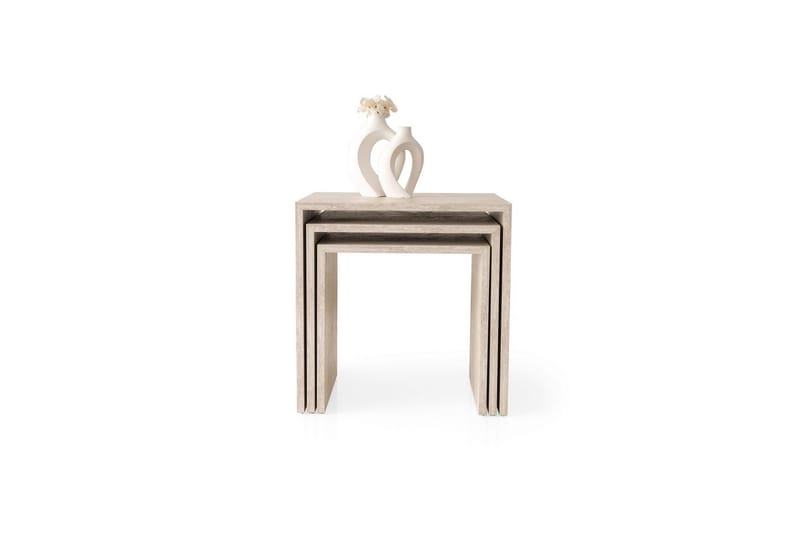 Miraen Satsbord 50 cm - Travertine - Möbler - Bord & matgrupp - Avlastningsbord & sidobord - Satsbord