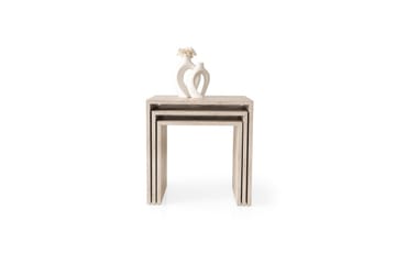 Miraen Satsbord 50 cm - Travertine - Möbler - Bord & matgrupp - Avlastningsbord & sidobord - Satsbord