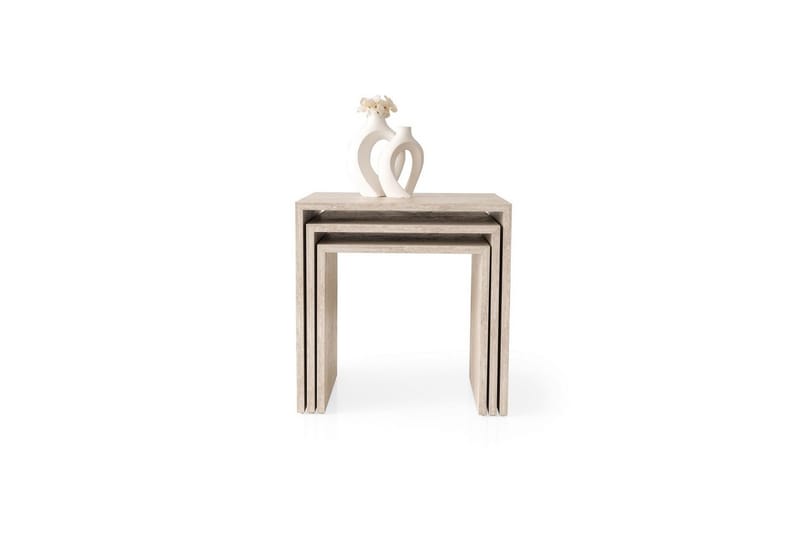 Miraen Satsbord 50 cm - Travertine - Möbler - Bord & matgrupp - Avlastningsbord & sidobord - Satsbord