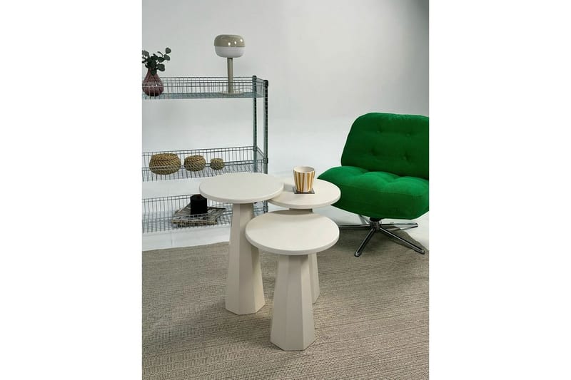 Miu Satsbord 35 cm - Cream - Möbler - Bord & matgrupp - Avlastningsbord & sidobord - Satsbord