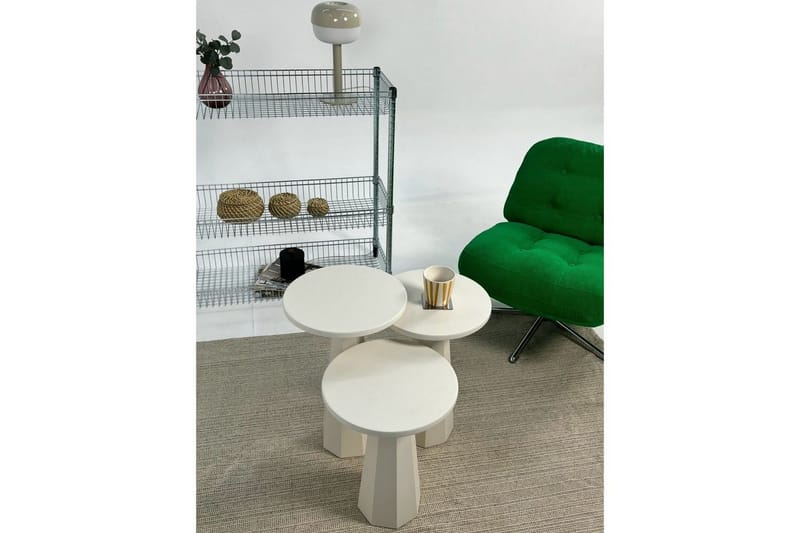 Miu Satsbord 35 cm - Cream - Möbler - Bord & matgrupp - Avlastningsbord & sidobord - Satsbord